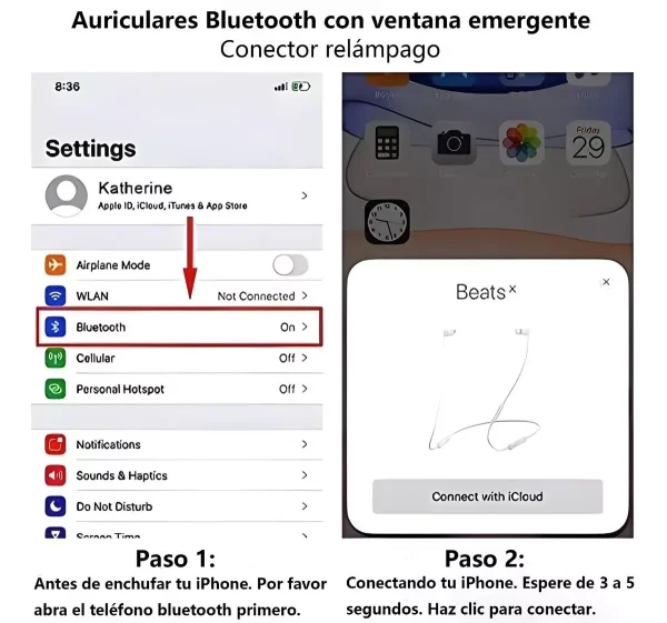 Audífonos Compatible con iPhone - iOS