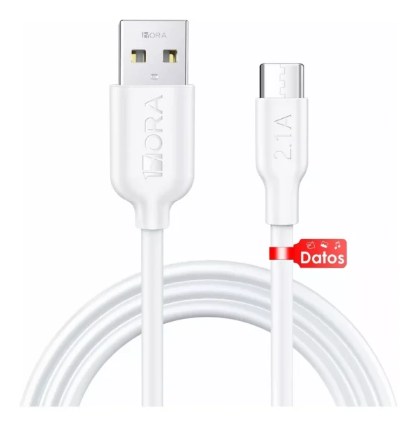 Cable Usb Tipo C Carga Rápida Turbo 3.0a, 1hora