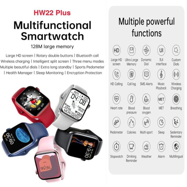 Reloj Smartwatch Hw22 Pro - Serie 7.