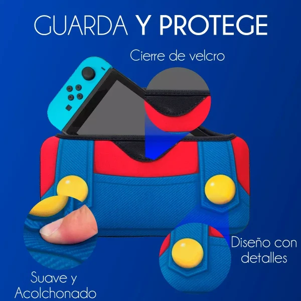 Funda Estuche Para Nintendo Switch Mario Bros