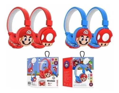 Audífonos Diadema Mario Bros, Bt