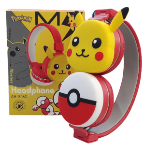 Audífonos Diadema Pikachu  Pokemon Bluetooth