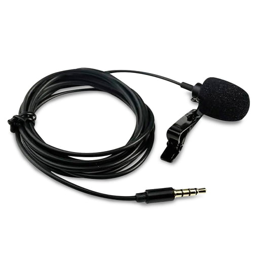 Micrófono Profesional de Solapa Lavalier - Conector 3.5 mm  Ideal para grabar videos