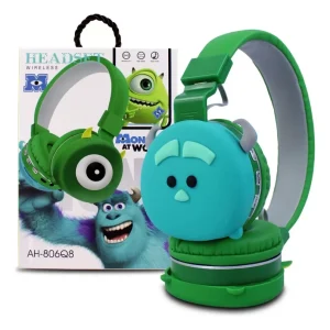 Audífonos Diadema Monster Inc, Inalambrico bluetooth, Regalo perfecto para niños y niñas